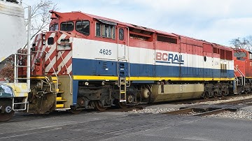 BC Rail C40-8M 4625 trails on CN A40791