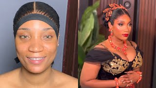 NIGERIA IGBO BRIDAL MAKEUP TUTORIAL #tutorial