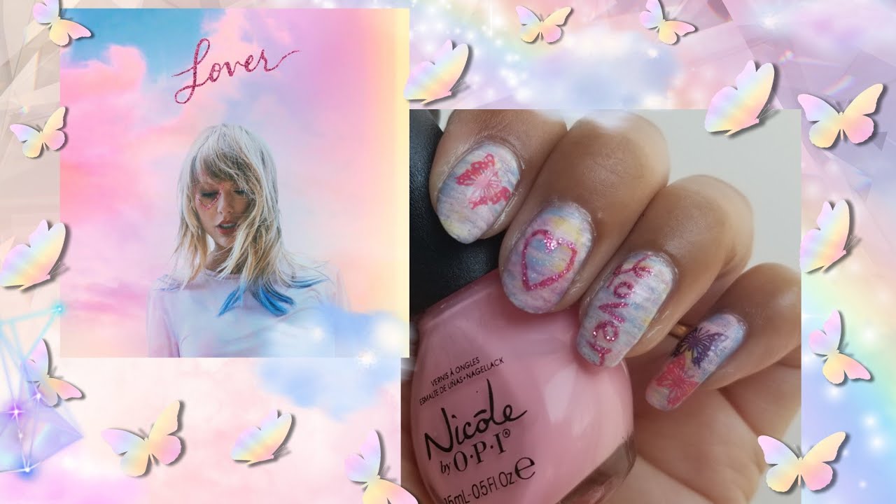 Taylor Swift – You Need to Calm Down Inspired Nail Art + YouTube Tutorial |  nailsbyhoneycrunch321