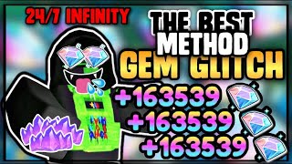 24 HOURS INFINITE TRIAL GEM GLITCH!? BEST GEM AND REROLL TRAIT FARM (ANIME DEFENDERS)