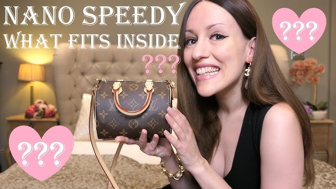 What's in my bag, Louis Vuitton Nano Speedy (Valentine's Day Edition)