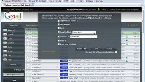 Using Labels and Colors to create Gmail Folders