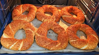 👉FIRINCILARI KISKANDIRAN EV YAPIMI SİMİT👉EVDE TEREYAĞLI SİMİT TARİFİ  #trending #pastry 