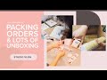 Small Business Vlog - Packing Orders, Wholesale Line Sheet, Unboxing MacBook Air M2, ASMR