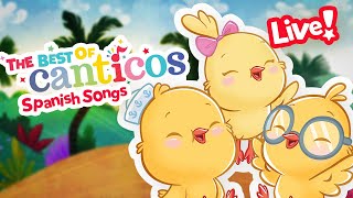 Canticos Best Hits | LIVE | Spanish Songs for Kids ⭐| Learn Spanish | Canticos #animals #song