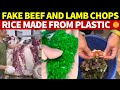 Scary counterfeit foods in china fake beef and lamb chopsrice made from plasticaluminum dumplings