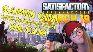 GAMER GIRL GETS SATISFACTORY ON CAM -SATISFACTORY GAMEPLAY-