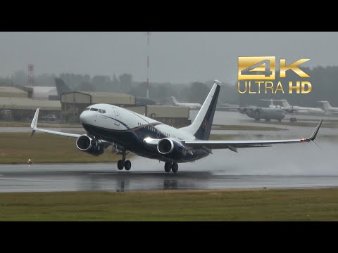 【Nページ】 4K) Boeing 737-77Z BBJ from Red Barn Operations N839BA