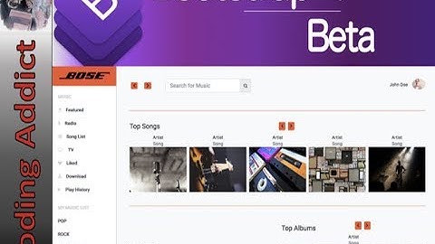 Bootstrap 4 Project - Music App Project Intro Udemy Course