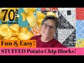 Stuffed potato chip blocks broken dishes