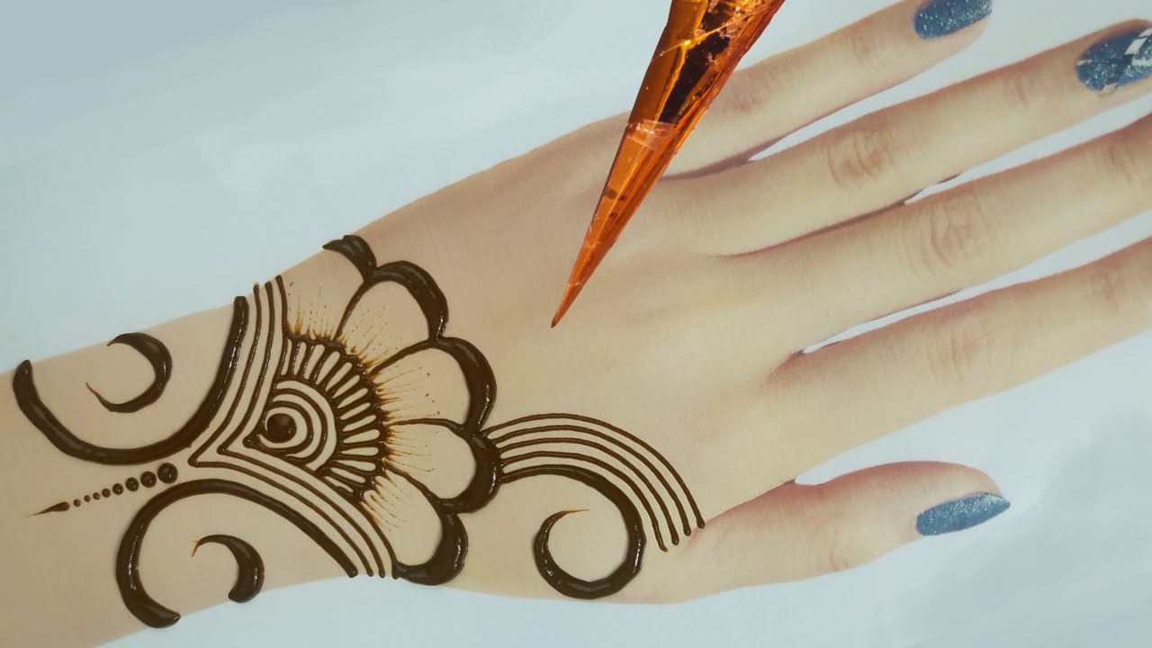 Easy Simple Mehndi Design Back Hand | New Stylish Mehndi Design for ...