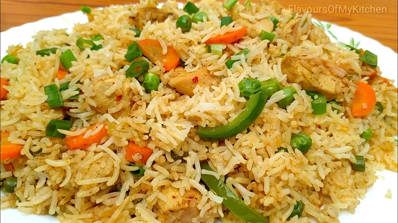 Vegetable & Chicken Fried Chinese Pulao Restaurant style YouTube