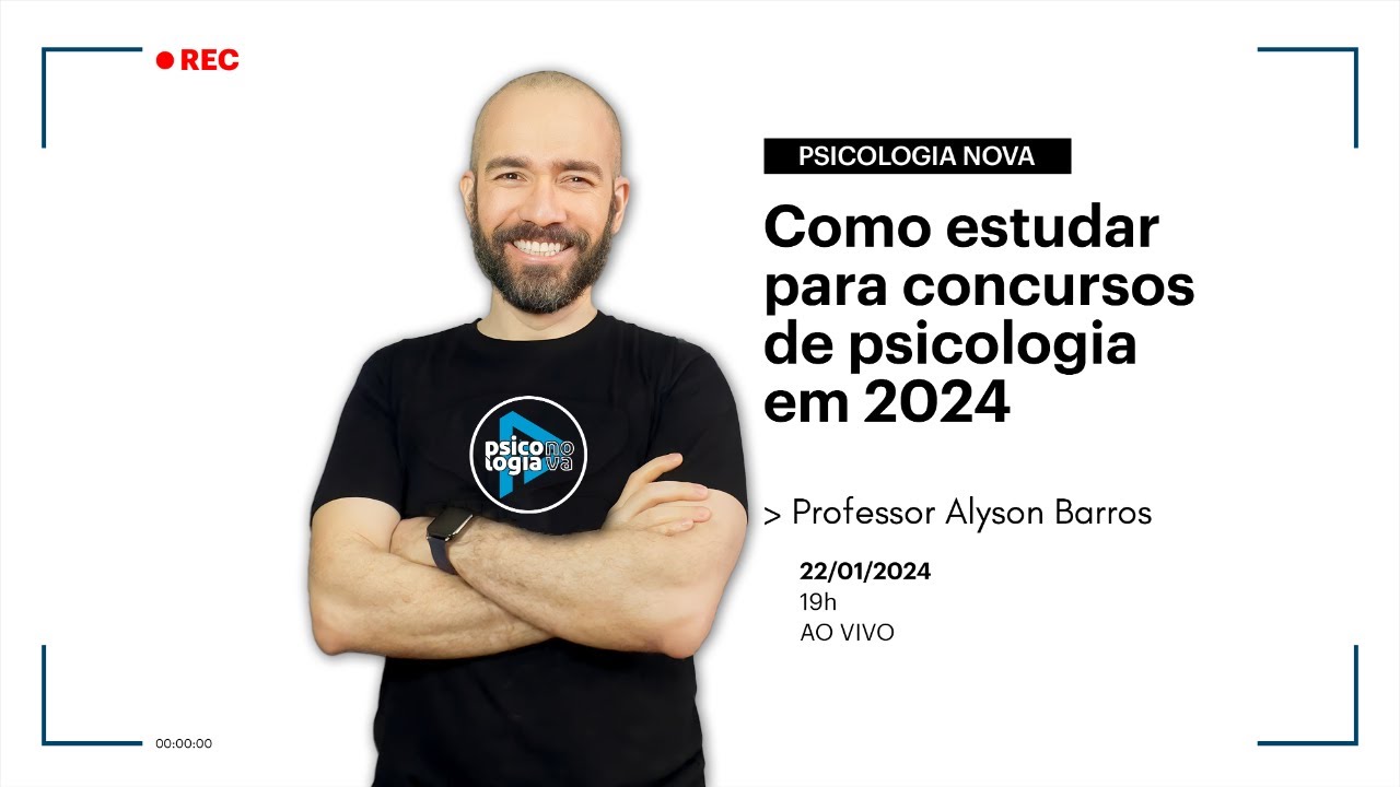Como estudar para Concursos de Psicologia em 2024 YouTube