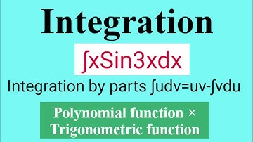 Integration of xSin3x #Integrationbyparts #Integration L648
