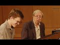 Capture de la vidéo Masterclass With Murray Perahia / Matan Gur Nelson / Schumann: Sonata No. 2 / Jmc