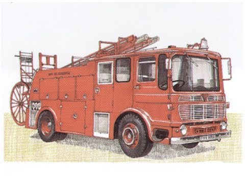 I  Fire Engines Dennis F17 Metz F44 F12 AEC Merryw...