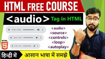 audio tag - html 5 tutorial in hindi - urdu | Complete Use in Hindi #html5