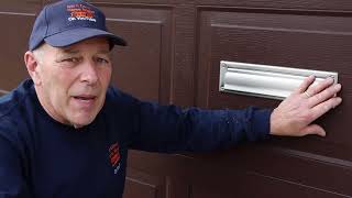 How To Install A Mail Slot In A Garage Door