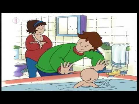 Caillou a fürdőkádban