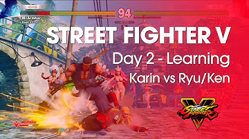 Street Fighter V - DAY 2 - Karin (me) vs Ryu/Ken - beta4