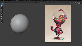 Sesión de modelado en directo #2 Robot de pelotitas