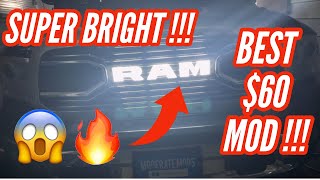 Best $60 Spent on my Ram! Glowing Ram Letters | Full How To | W Link Below!