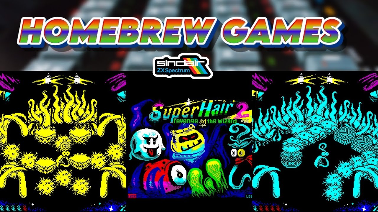Superhair 2: Revenge of the Wizardno - New ZX-Spectrum Game 2026