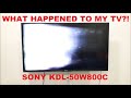 How to Temporarily Fix Sony KDL-50W800C TV (T-Con Board Problem). With English CC.