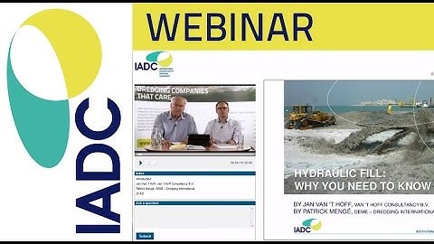 Dredging: Webinar - Hydraulic Fill (IADC)