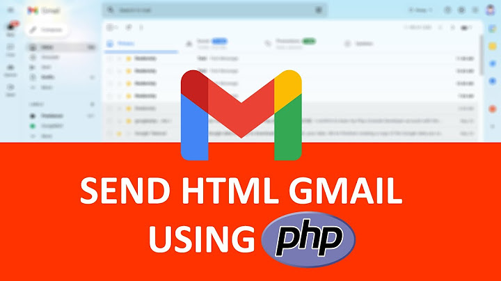 Gửi mail bằng gmail php