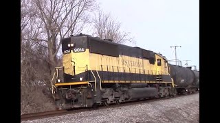 New York Susquehanna & Western GMTX 9014 ( EMD SD60 ) At Suit Kote Terminal , Cortland NY