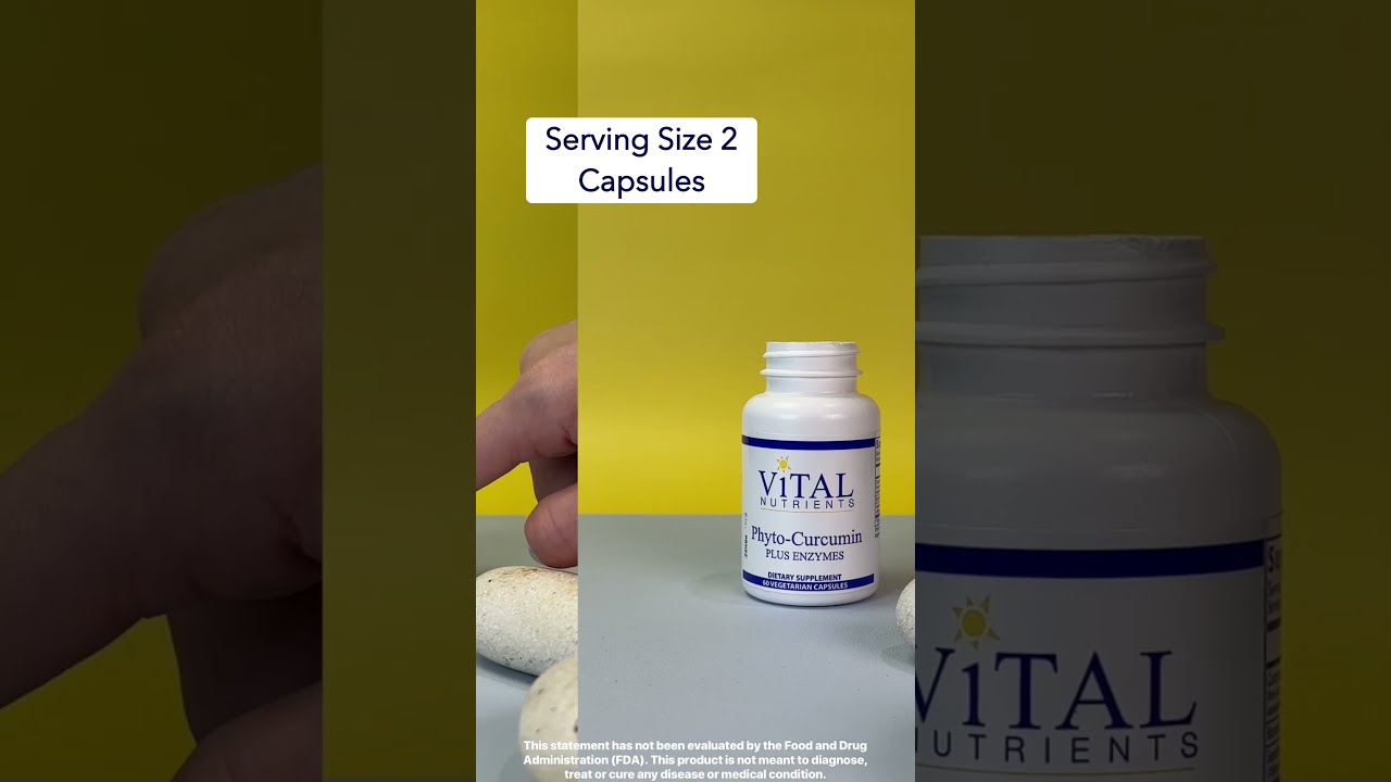 Vital Nutrients Phyto-Curcumin Plus Enzymes - 60 Vegetarian Capsules