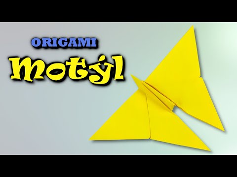 Papírový motýl | Jak vyrobit origami motýlka