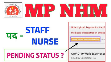 MP NHM STAFF NURSE - PENDING STATUS ? NOT ELIGIBLE - PENDING STATUS मतलब ? कब तक हट जायेगा PENDING?