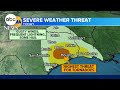 Storm brings tornado threat to Texas, Louisiana