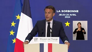 Emmanuel Macron appelle l’Europe 