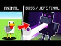 CONVIERTO a los ANIMALES en BOSSES en MINECRAFT 😱🤯