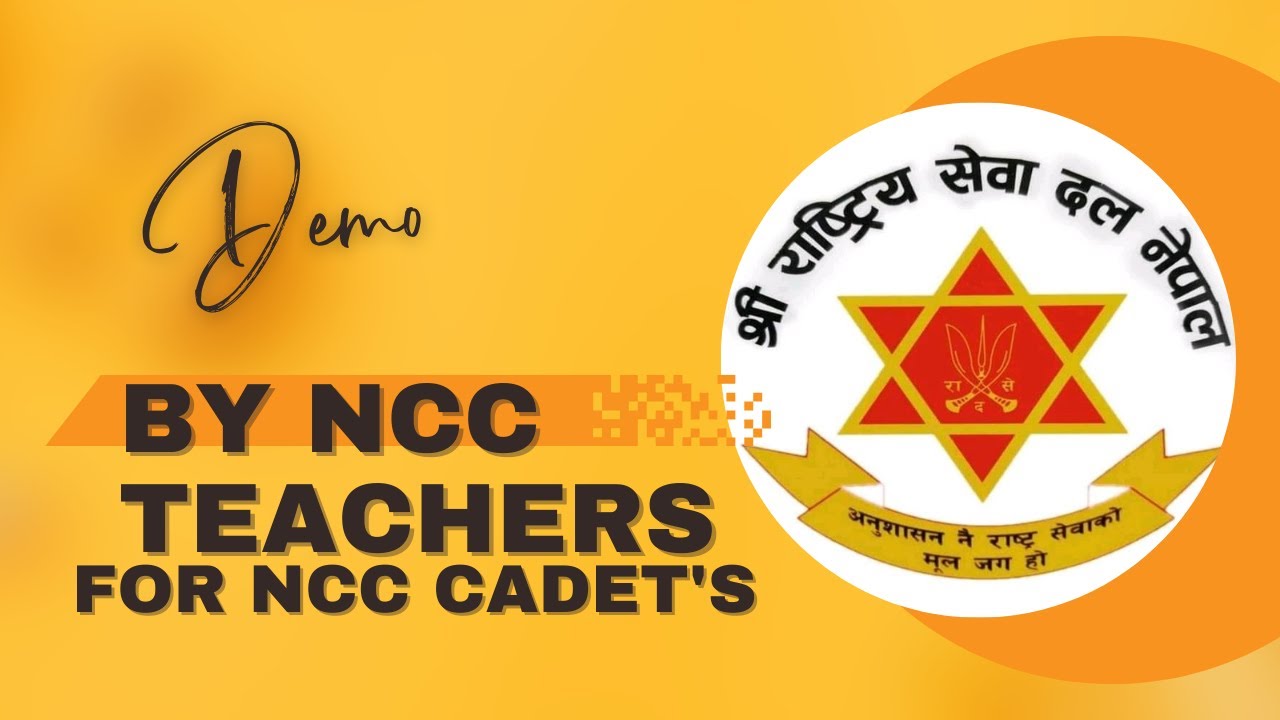 Ncc Instructor Ncc Cadets Get An Exclusive Demo From Ncc Instructors! - YouTube