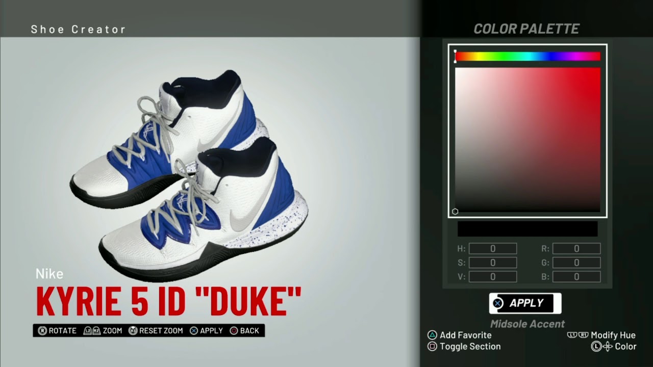 2020 Brang Mens Kyrie 5 Duke TV PE Basketball Shoes For