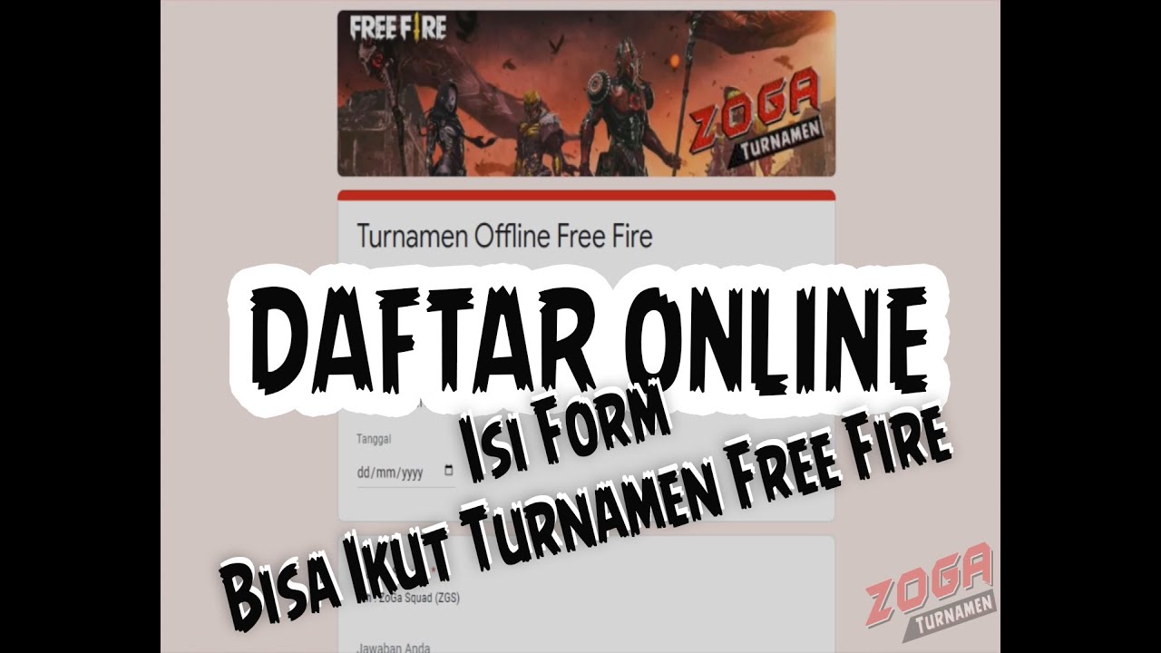 Daftar Bisa Ikut Turnamen Free Fire Youtube