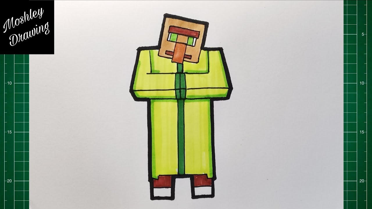 How to Draw Villager Minecraft 