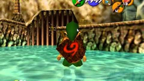 Deku Tree - Jump from B1 to B2 (no c-up setup)