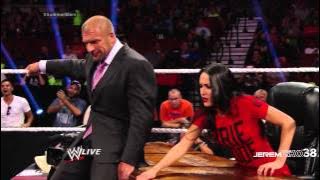 Stephanie McMahon Pedigree on Nikki Bella - Raw - August 4, 2014