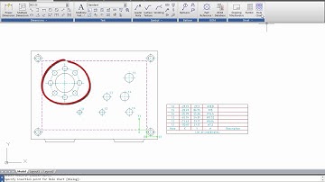 GstarCAD Mechanical - Hole Chart Tool