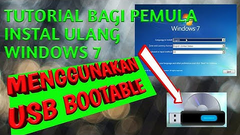 Instal Windows 7 Pakai Flashdisk | USB Bootable windows