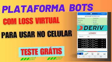 ✅ PLATAFORMA COM LOSS VIRTUAL GRÁTIS PARA CELULAR NA DERIV.COM