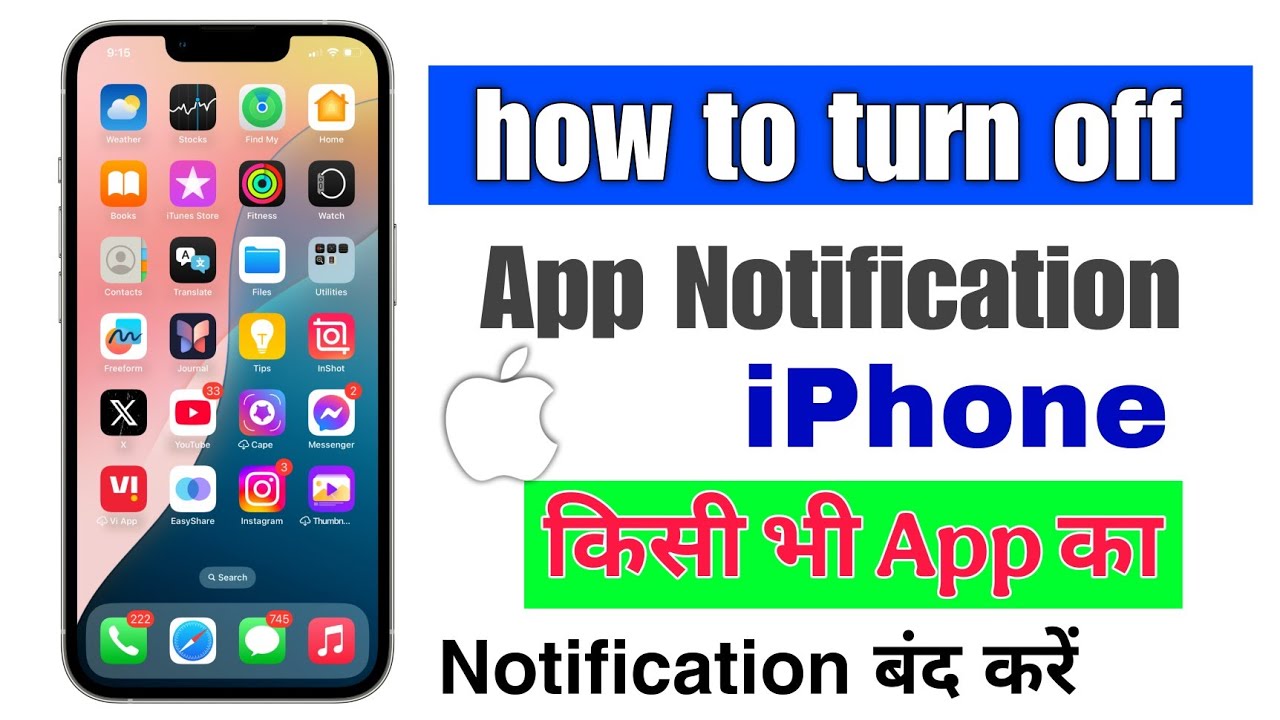 how to turn off app notifications in iphone |iphone me kisi bhi apps ...