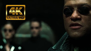 Morpheus, glad you could join us | Matrix Reloaded (2003) 4k Scene Open Matte