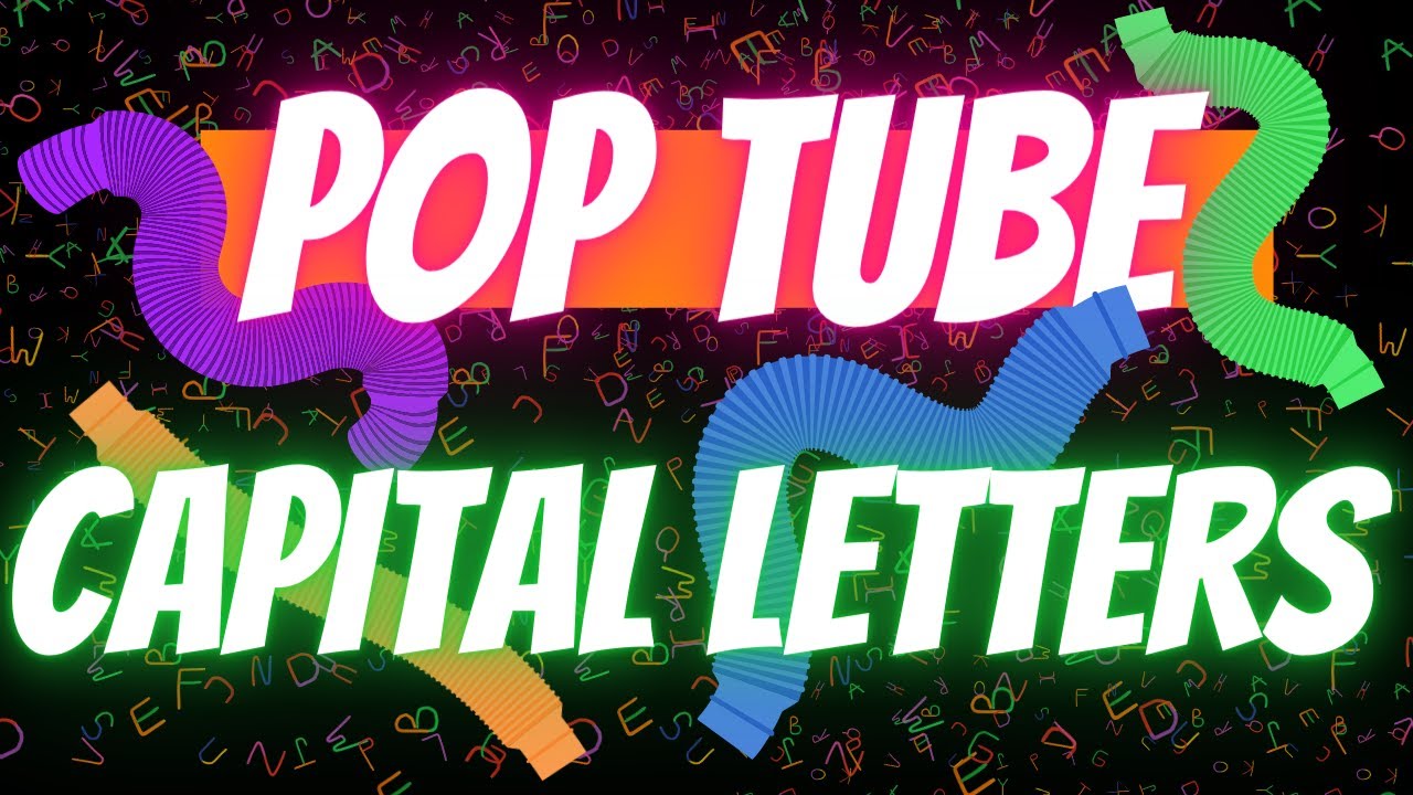 Pop Tube Alphabet- Shape Capital Letters with Pop Tubes School Letter ...