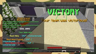 Getting 1st in everything in Hypixel Wool Wars